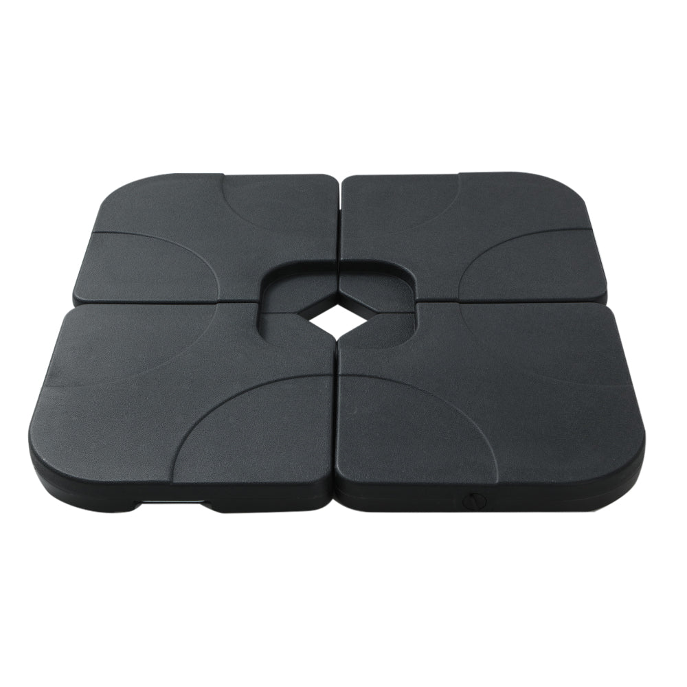 Cantilever Umbrella Base Stand | 4 Plate Square | Instahut | 50cm 64kg