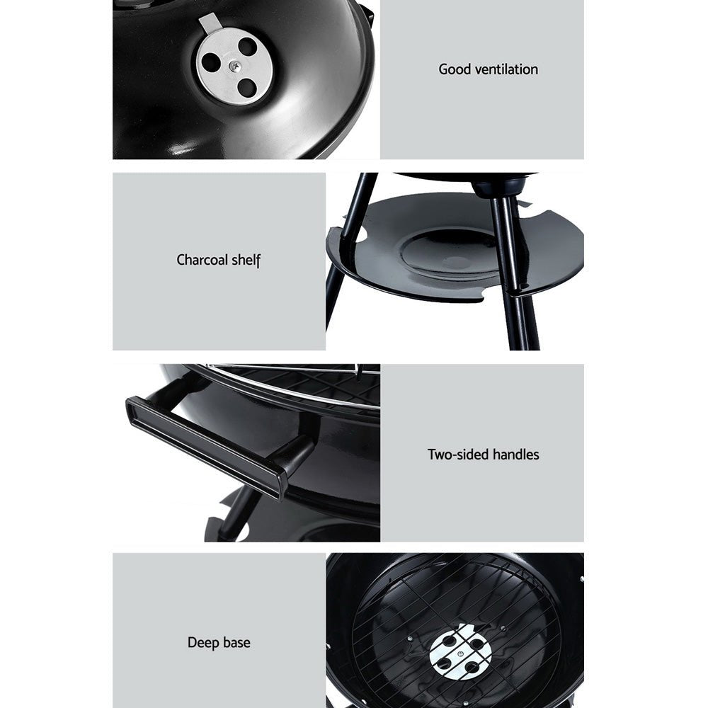 Charcoal BBQ | Portable Dome BBQ on Stand | Grillz Brand