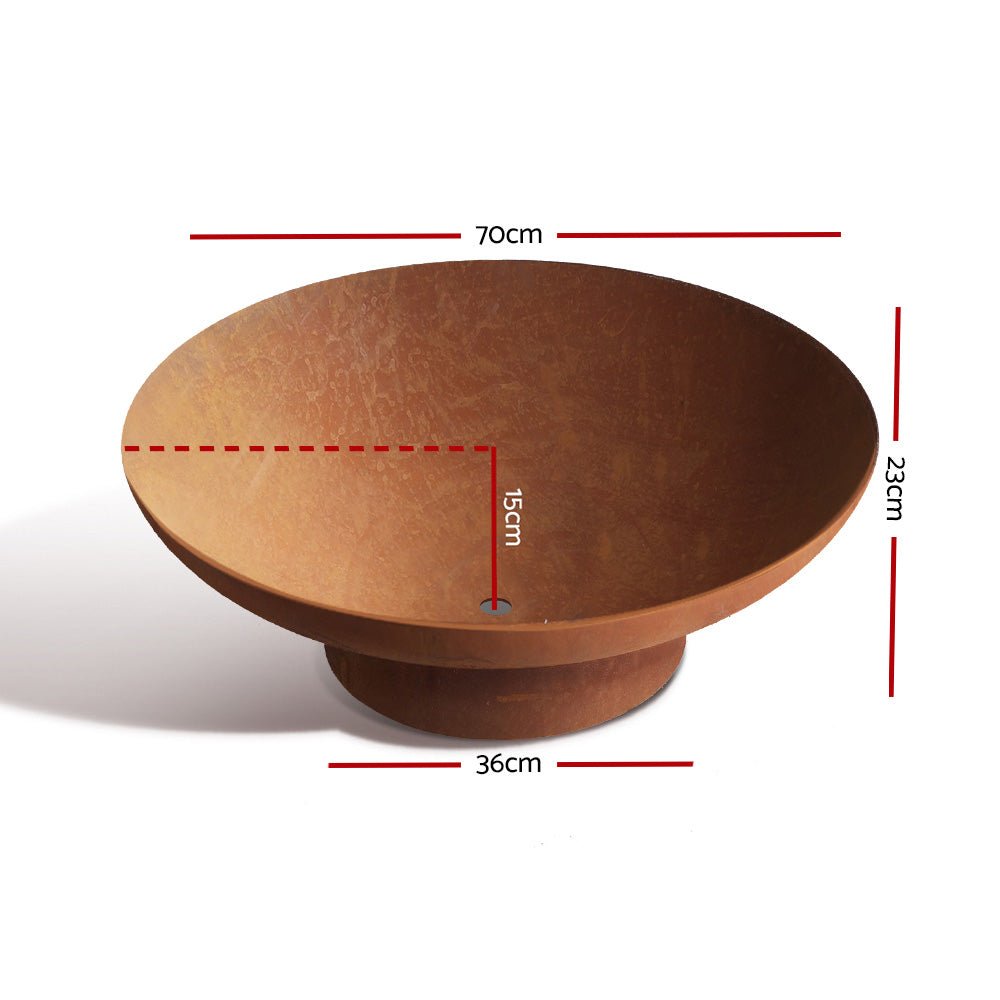 Fire Pit | Steel Fire Bowl | Grillz Brand | 70cm
