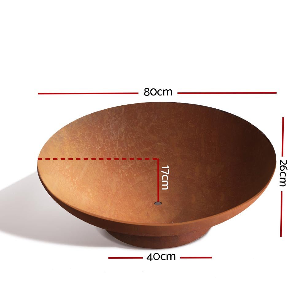 Fire Pit | Steel Fire Bowl | Grillz Brand | 80cm