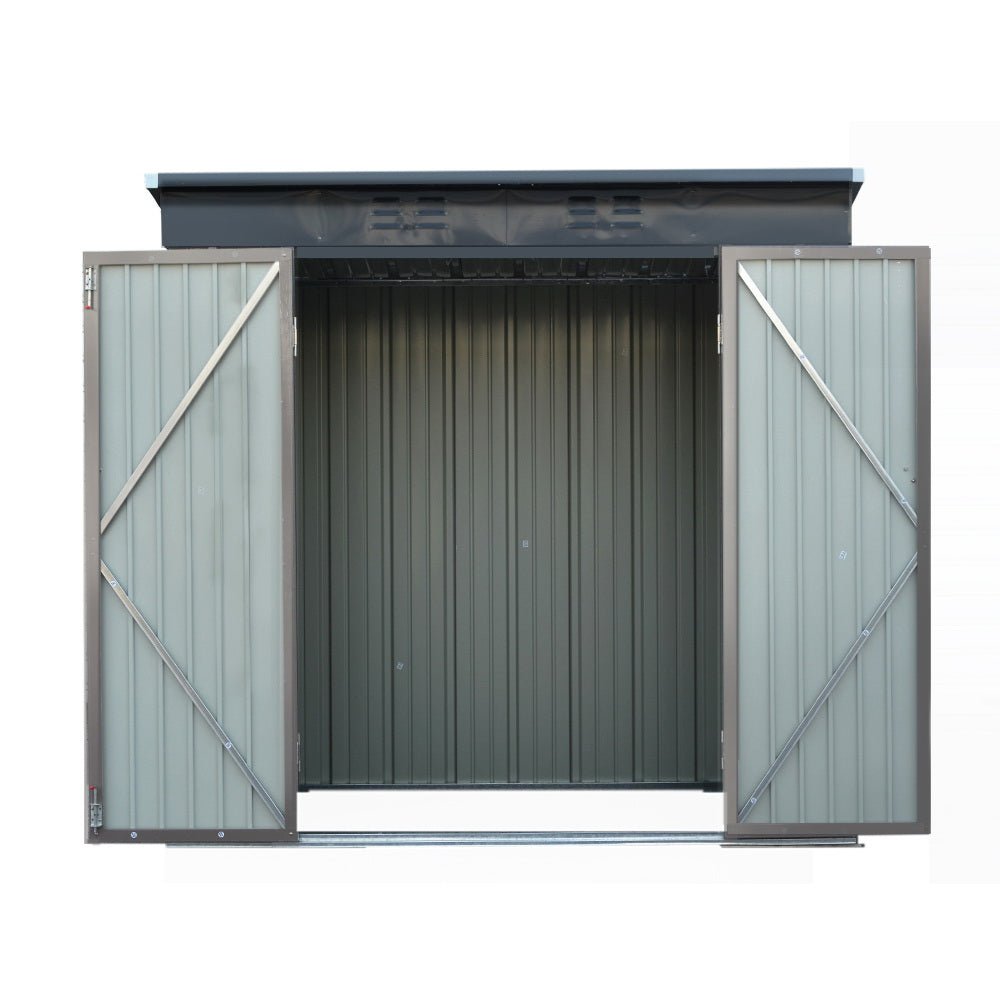 Garden Shed | Outdoor Storage Shed | Barn Doors | 1.95mx1.31m | Giantz | Brown