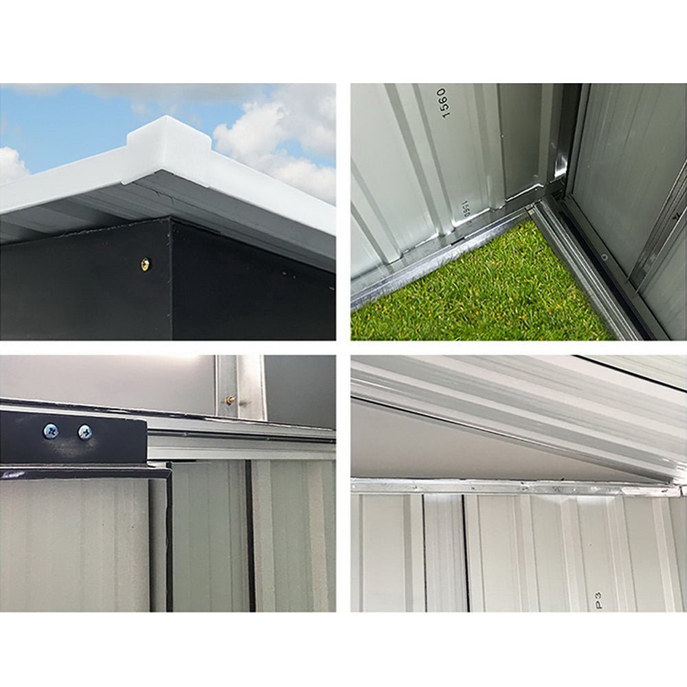 Garden Shed | Outdoor Storage Shed | Sliding Doors | 1.96mx1.32m | Giantz | Grey