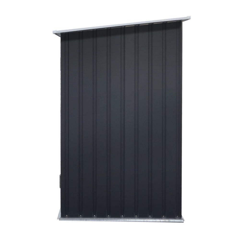 Garden Shed | With Open Storage To Side | Hinged Door | 2.49mx1.04m | Giantz | Grey