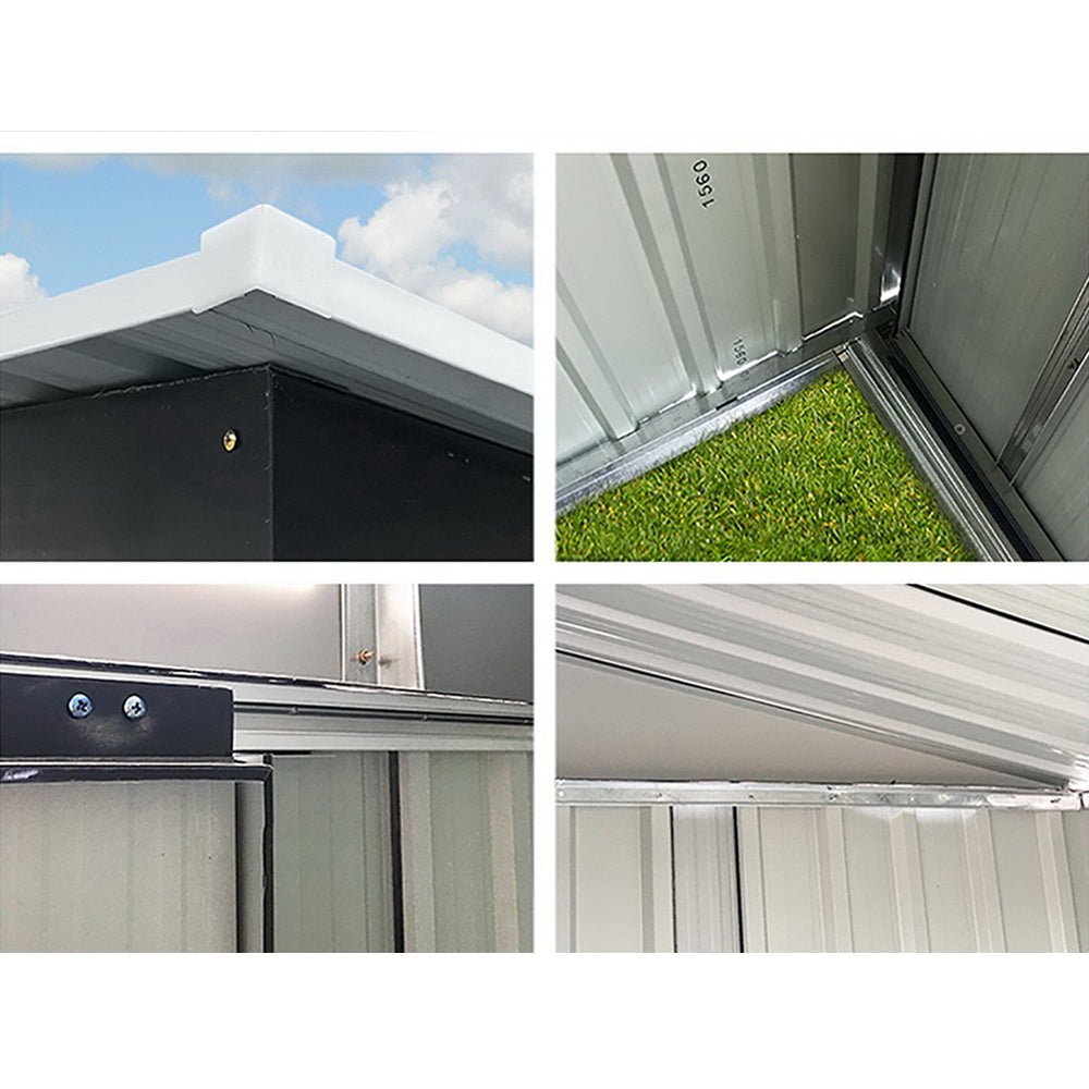Garden Shed | Outdoor Storage Shed | Large Sliding Doors | 2.58mx2.07m | Giantz | Grey