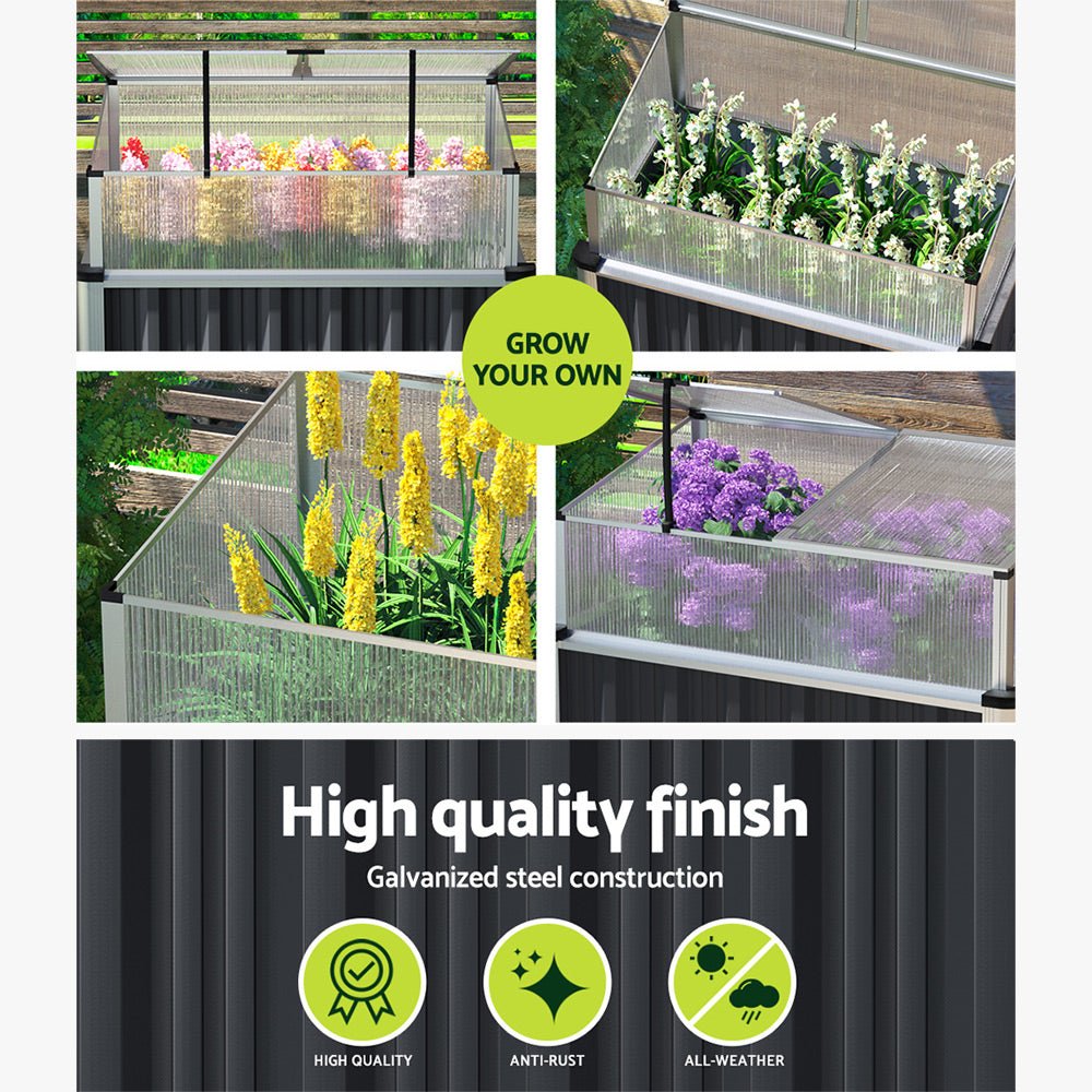 Garden Bed | Cold Frame Cloche | Steel and Aluminium | 80x49x74cm
