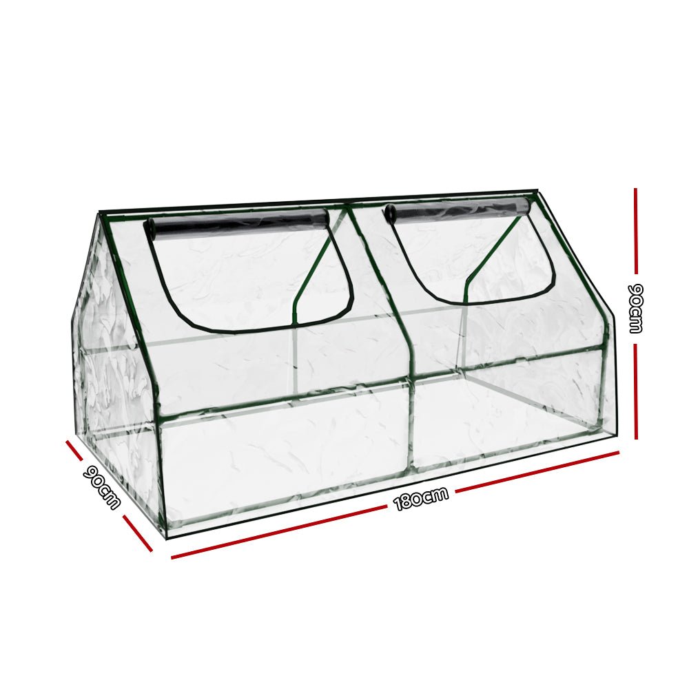Mini Greenhouse | Garden Cold Frame Cloche | Greenfingers | 180x90x90cm