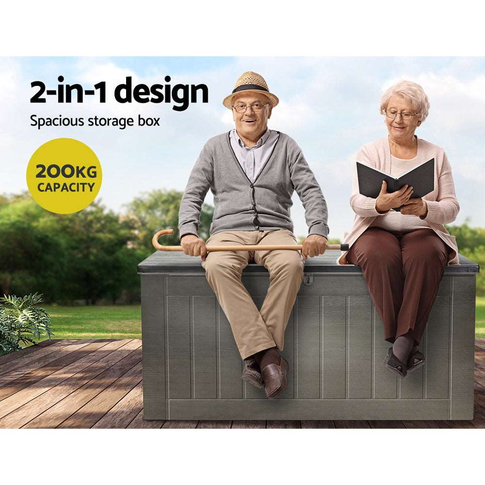 Outdoor Storage Box Additional Seating Large Capacity 830L