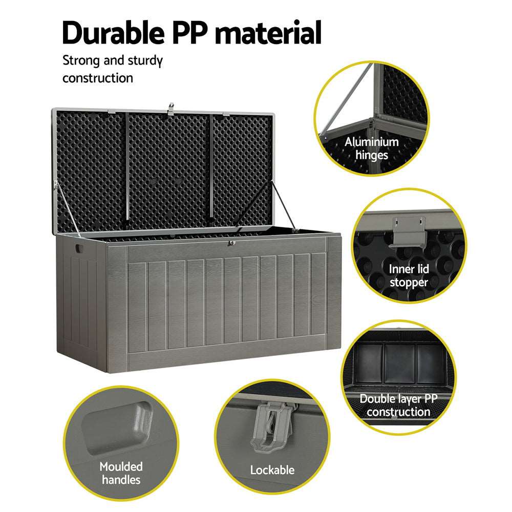 Outdoor Storage Box Additional Seating Large Capacity 830L