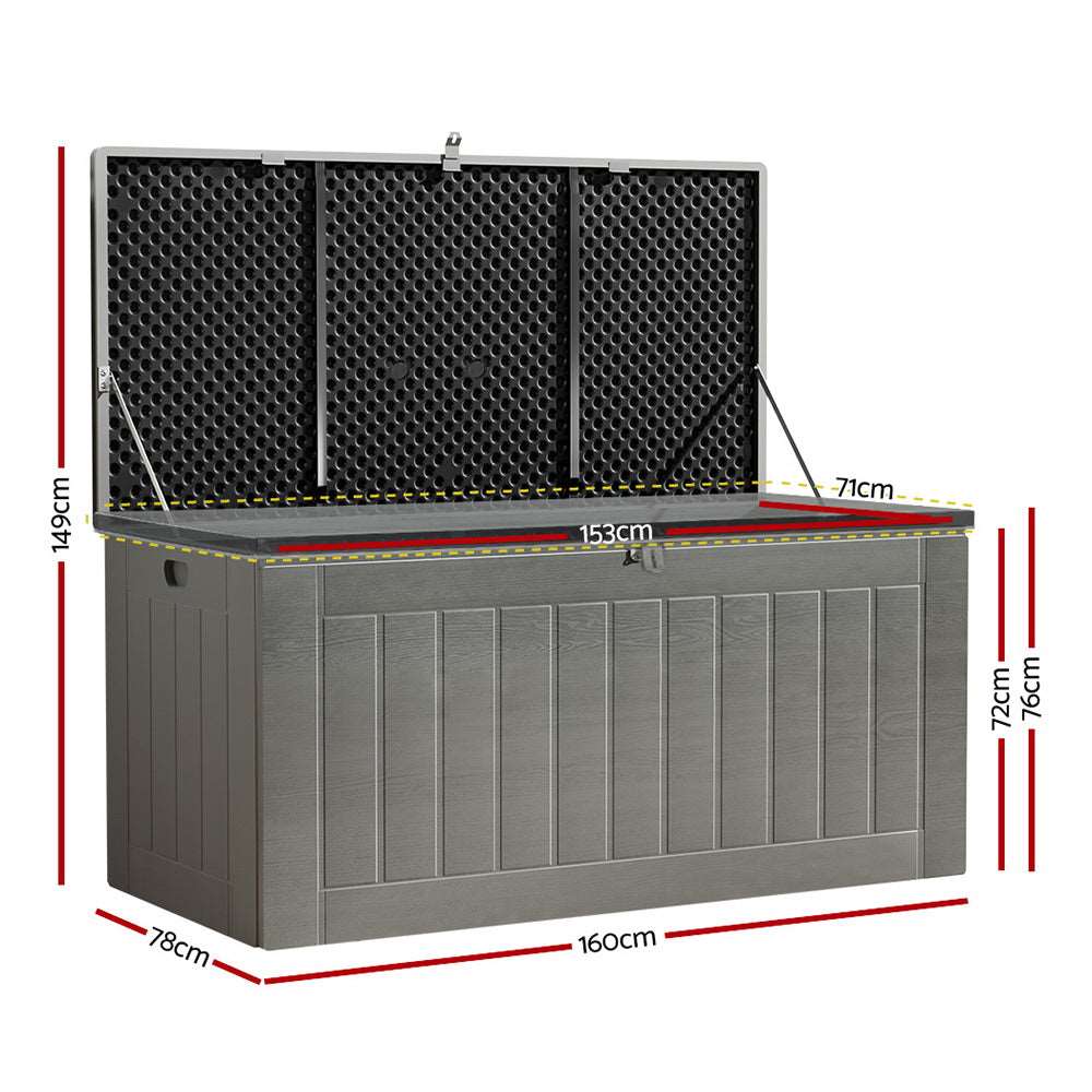 Outdoor Storage Box Additional Seating Large Capacity 830L