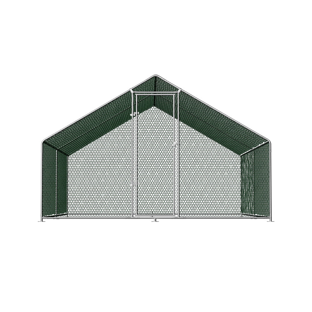 Chicken Coop Chook House Cage 4mx3mx2m Galvanised Steel