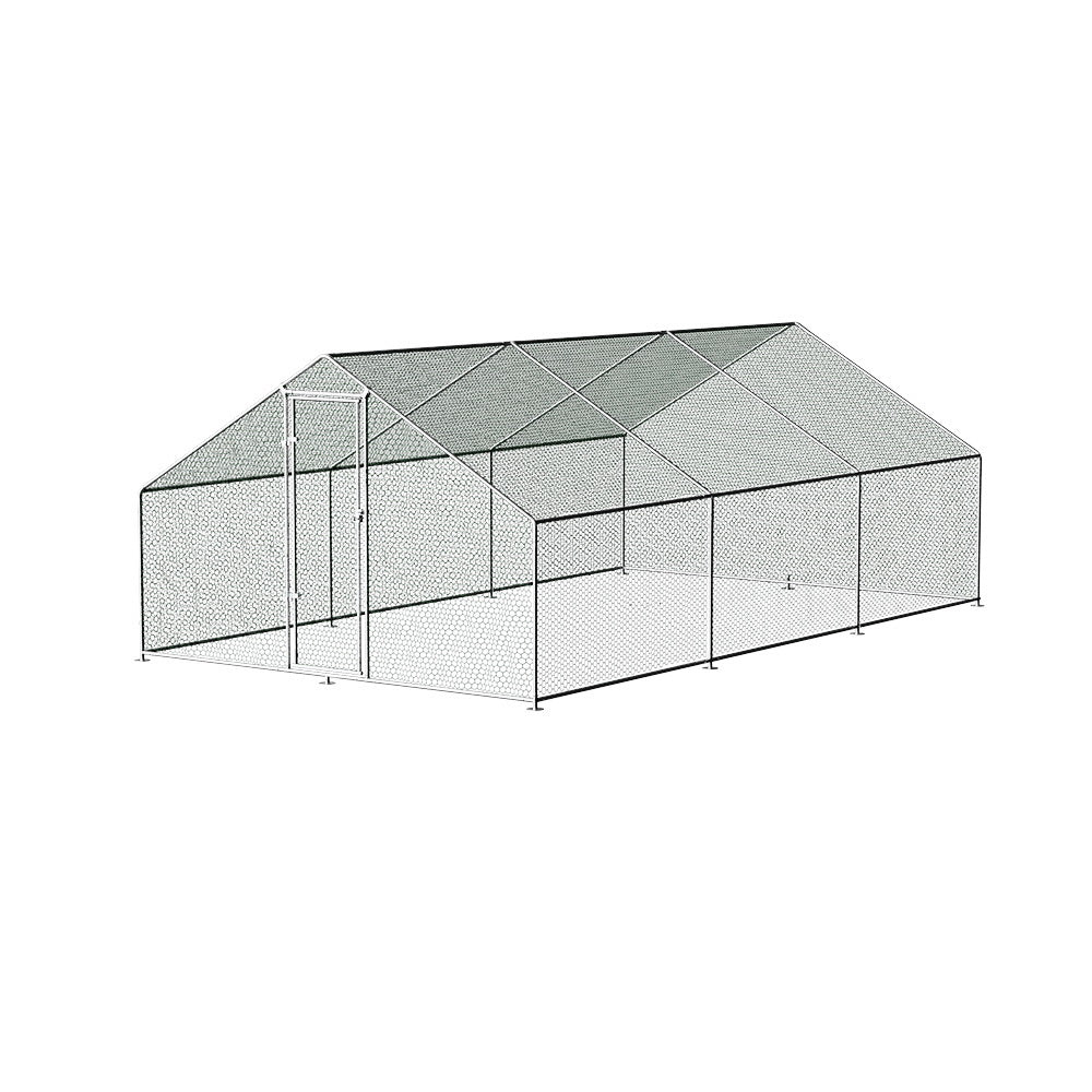 Chicken Coop Chook House Cage 6mx3mx2m Galvanised Steel