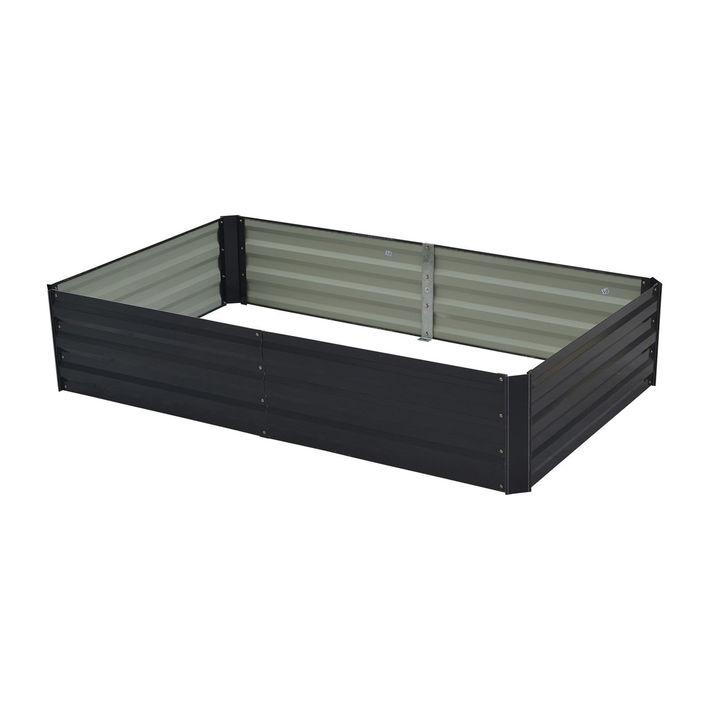 Garden Bed | Wallaroo | 150 x 90 x 30cm | Galvanized Steel - Black