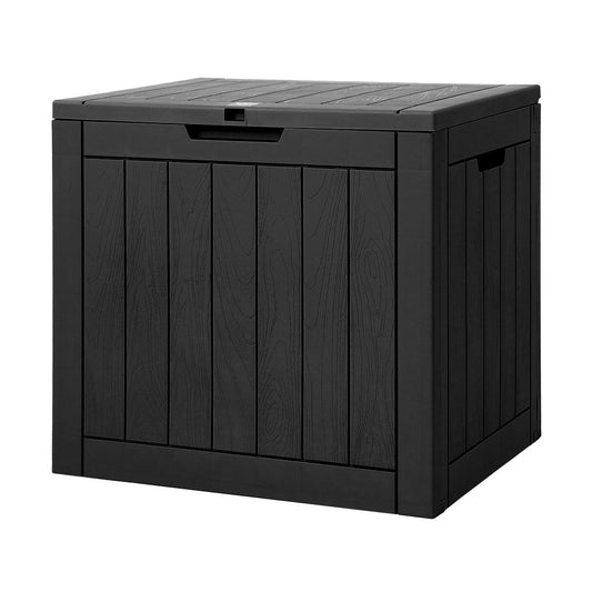 Outdoor Storage Box 118L Container Lockable Garden Toy Tool Black