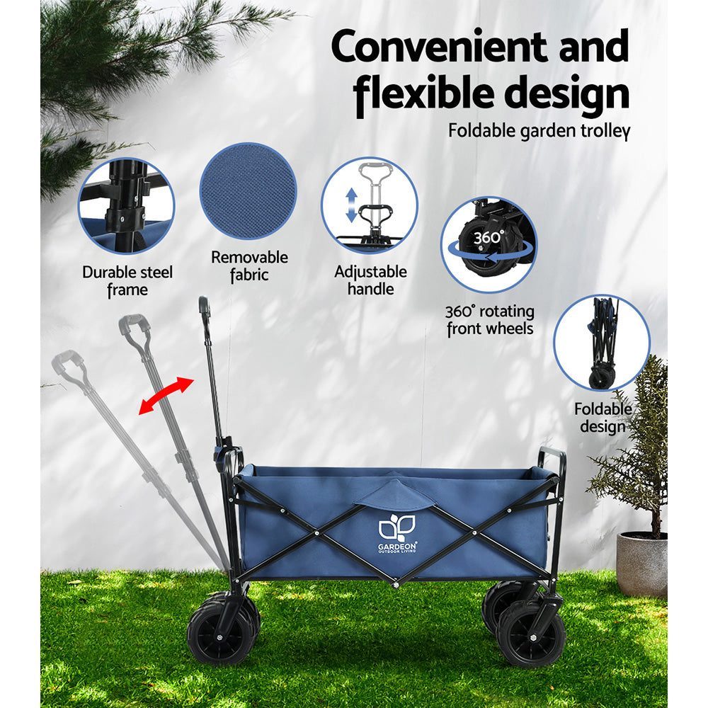 Beach Trolley Foldable Tough Heavy-Duty Outdoor Cart