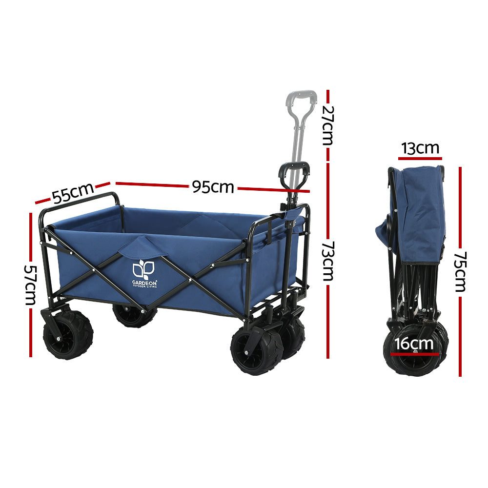 Beach Trolley Foldable Tough Heavy-Duty Outdoor Cart