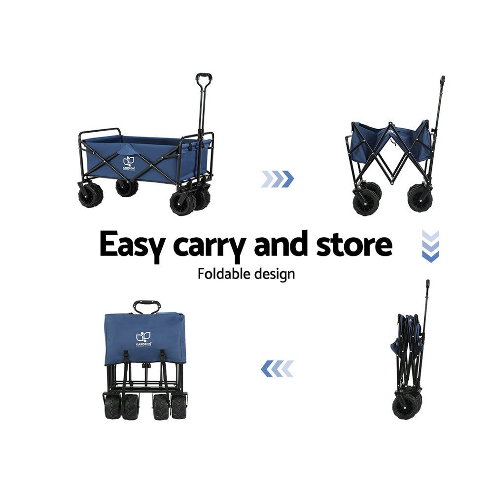 Beach Trolley Foldable Tough Heavy-Duty Outdoor Cart