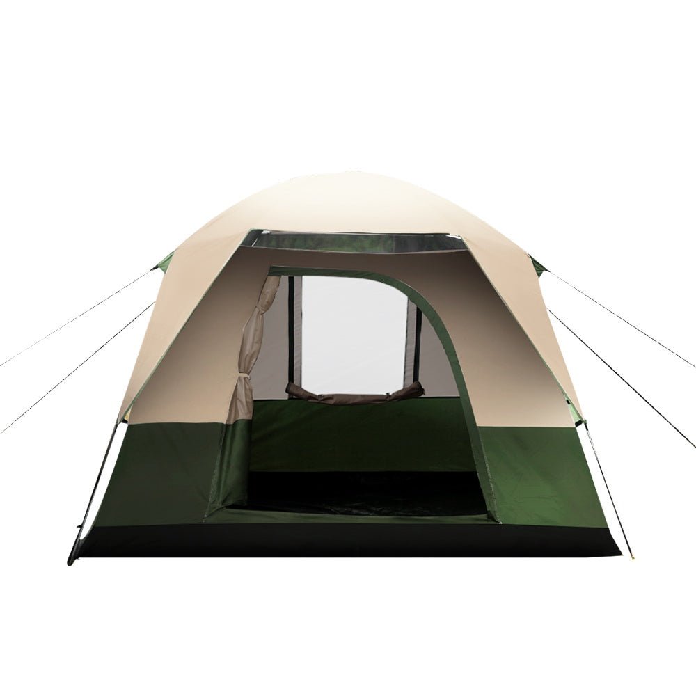 Camping Tent 4 Person Weisshorn Family Hiking Beach Tents Green
