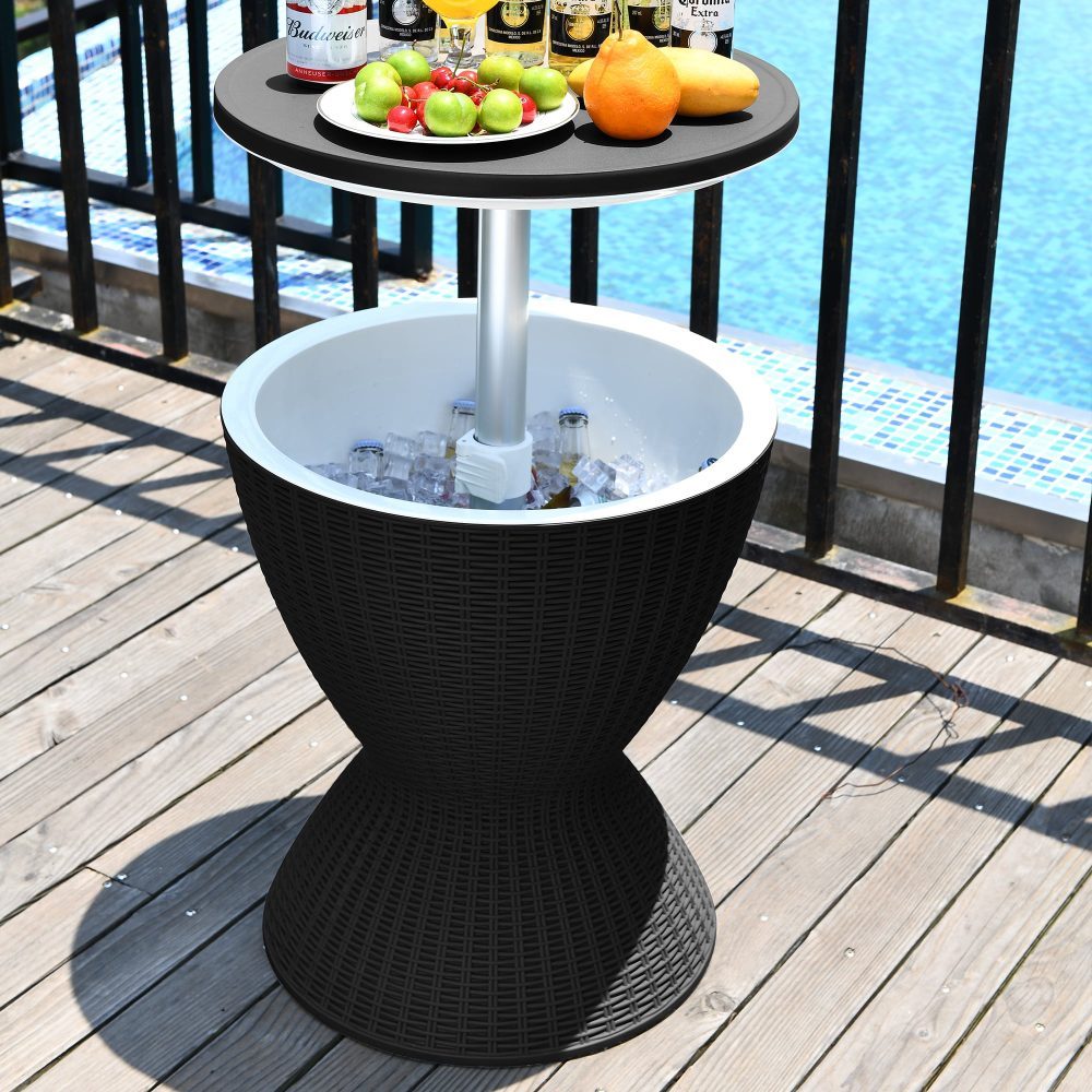 Cool Box Bar Table Ice Outdoor Furniture BBQ