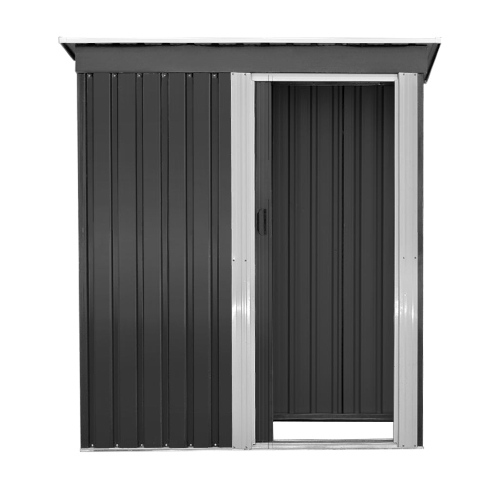 Small Garden Shed | Outdoor Storage Shed | Sliding Door | 1.62mx0.86m | Giantz | Grey
