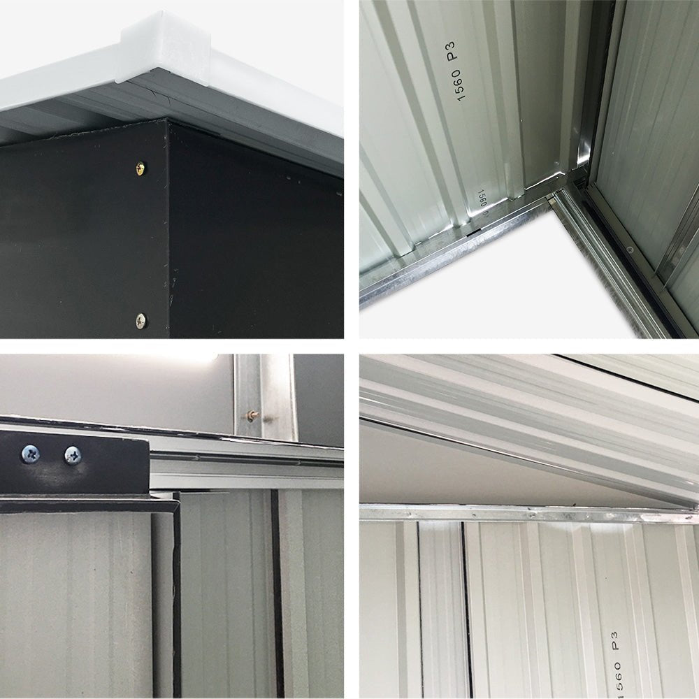 Small Garden Shed | Outdoor Storage Shed | Sliding Door | 1.62mx0.86m | Giantz | Grey