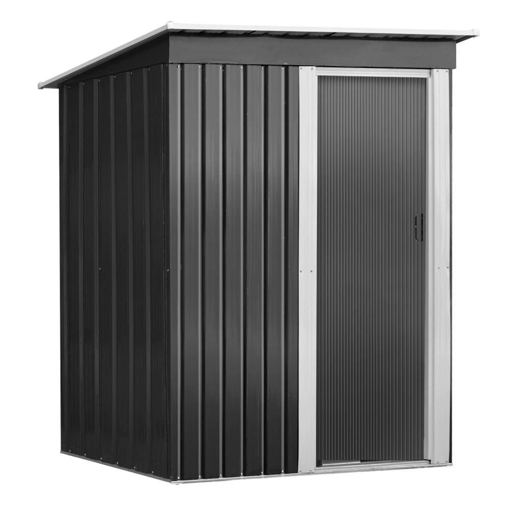 Small Garden Shed | Outdoor Storage Shed | Sliding Door | 1.62mx0.86m | Giantz | Grey