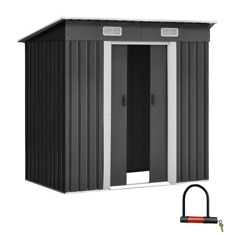 Garden Shed | Outdoor Storage Shed | Sliding Doors | 1.94mx1.21m | Giantz | Grey