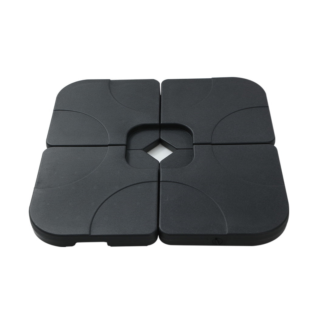 Cantilever Umbrella | 360 Degree Rotation | Large Square Base | Instahut | Roma | 3m | Charcoal