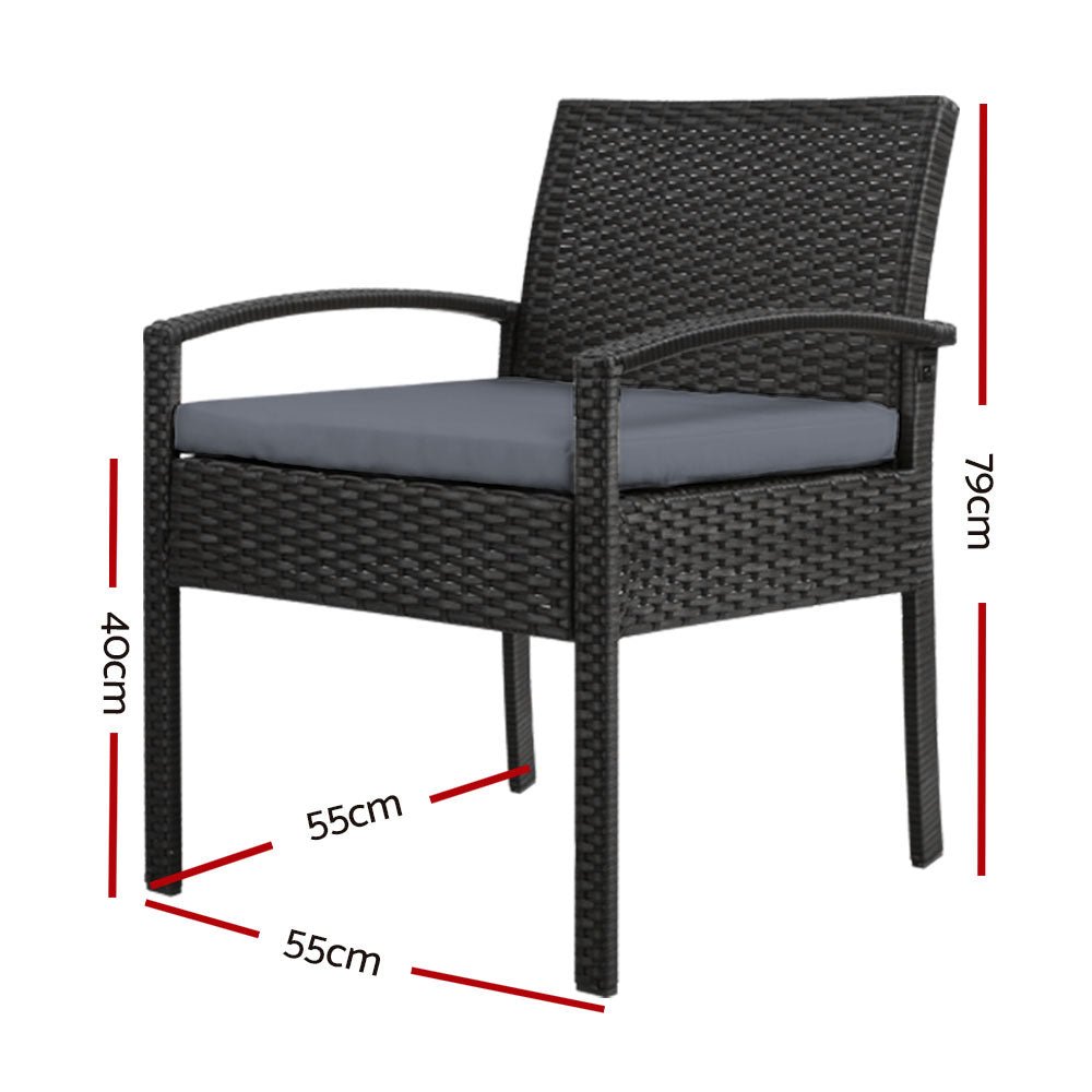 Outdoor Dining Chair Patio Furniture Rattan Chair Cushion Felix