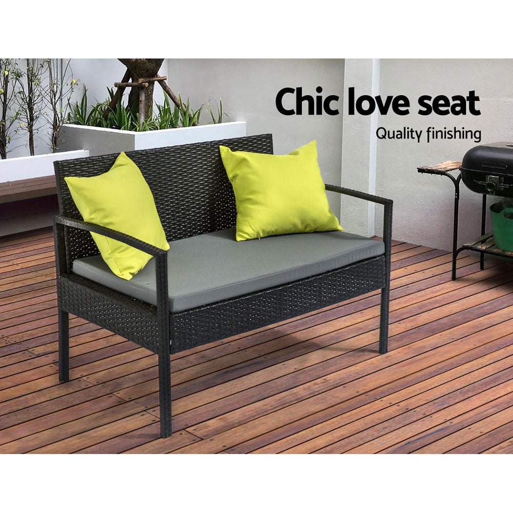 Outdoor Lounge Gardeon Sofa Patio Set Table Chair Storage Cover