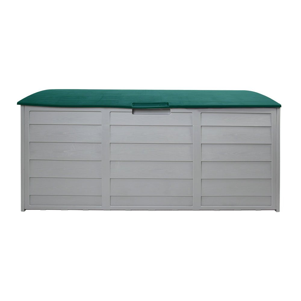 Outdoor Storage Box 290L Lockable Organiser Garden Deck Tool Green