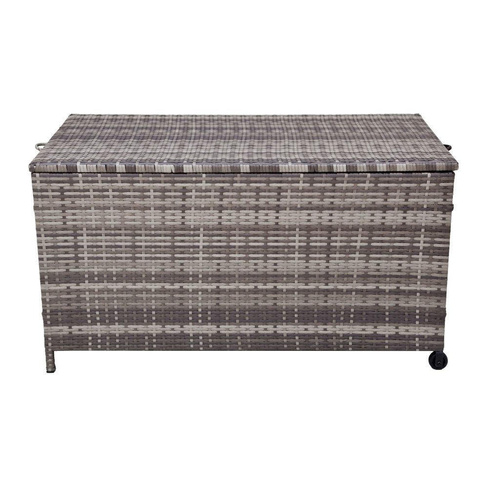 Outdoor Storage Box PE Wicker Garden 320L-Grey