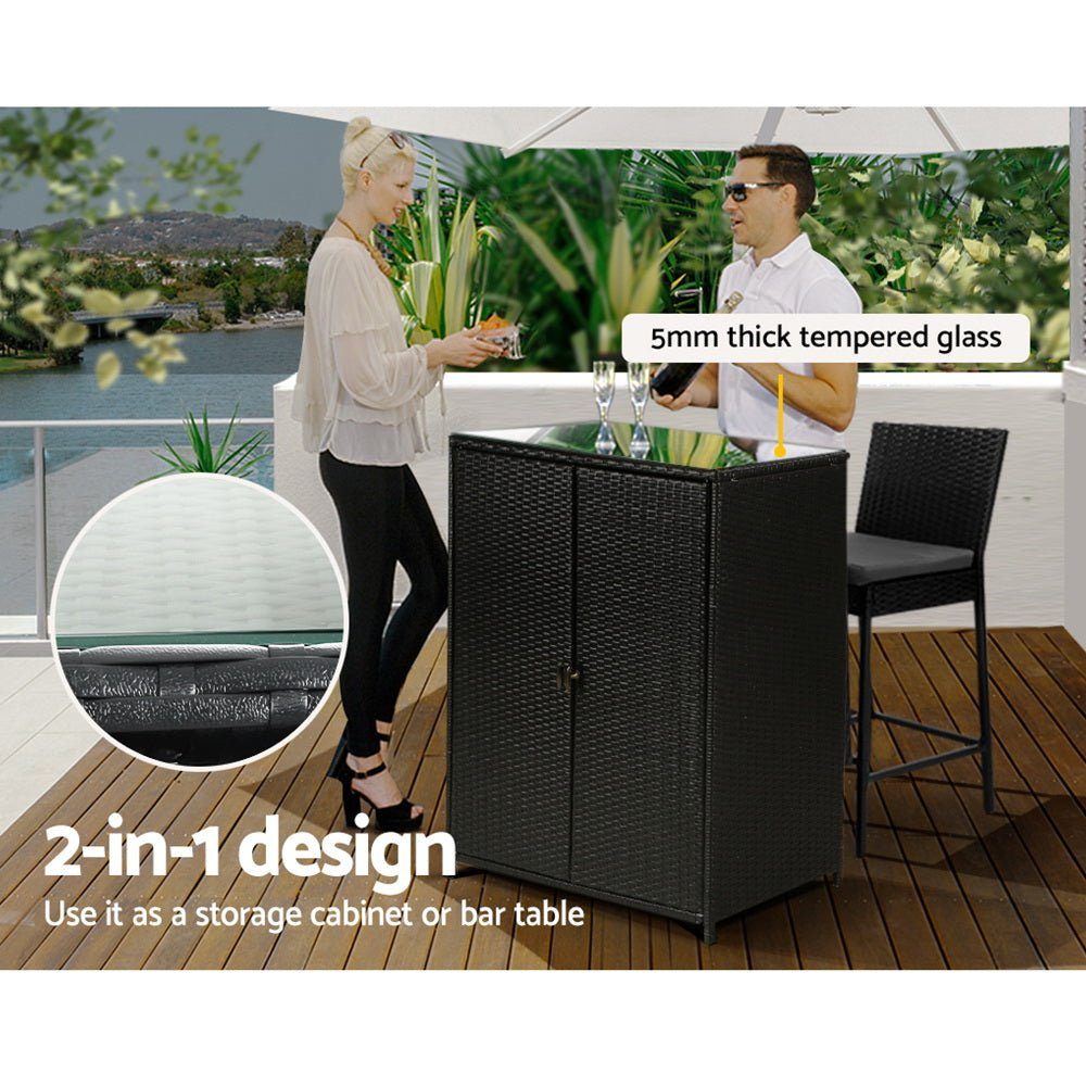 Outdoor Storage Cabinet Buffet Bar