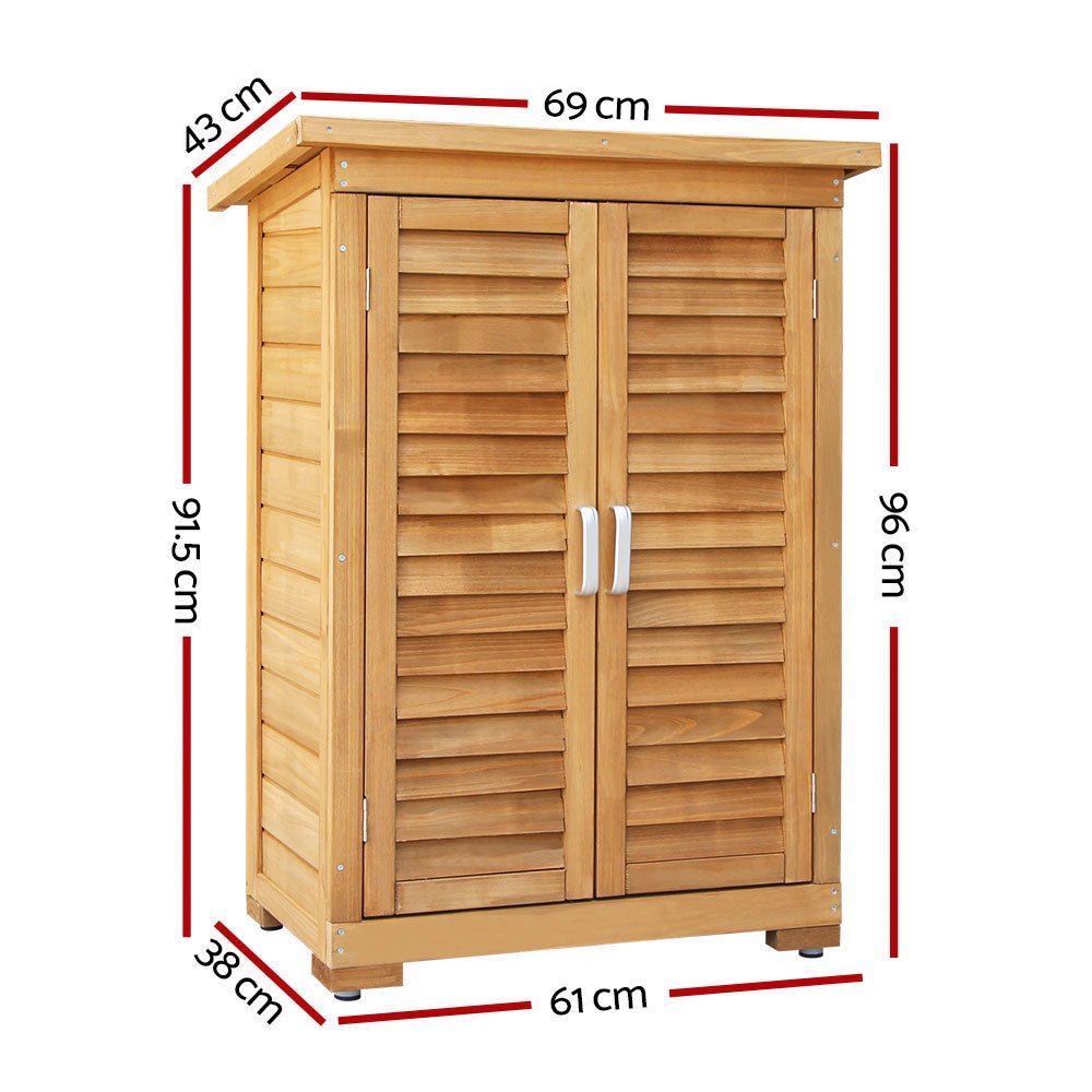 Outdoor Storage Cabinet Wooden Garden Storage