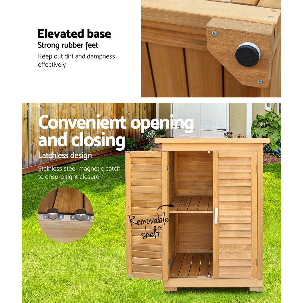 Outdoor Storage Cabinet Wooden Garden Storage