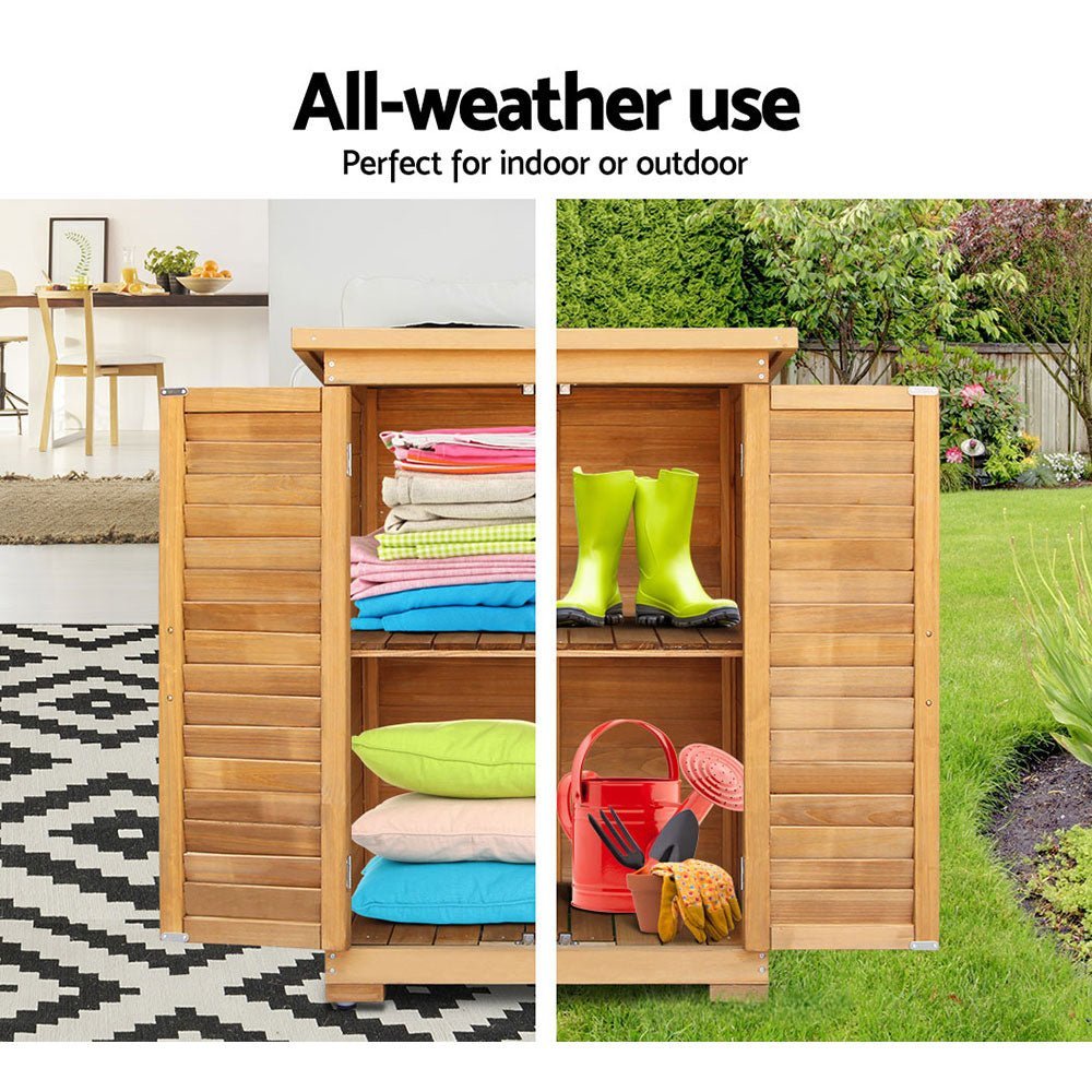 Outdoor Storage Cabinet Wooden Garden Storage