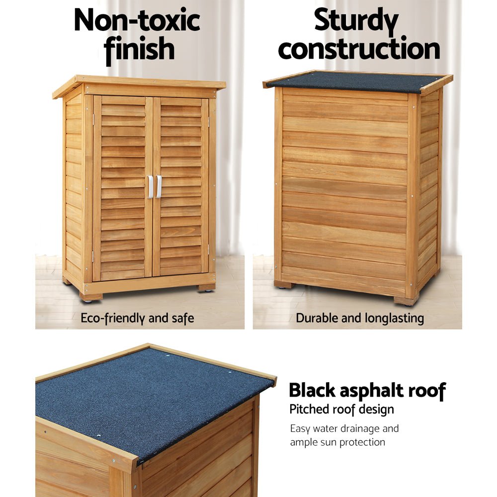 Outdoor Storage Cabinet Wooden Garden Storage