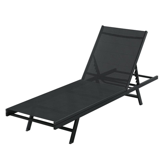Sun Lounger Lightweight Steel Adjustable