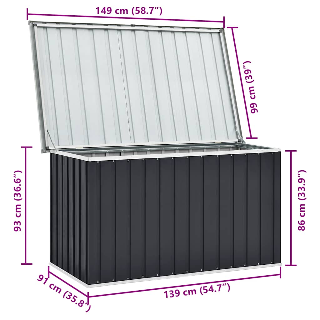 Outdoor Storage Box Toolbox | Steel Construction | Various Sizes and Colours