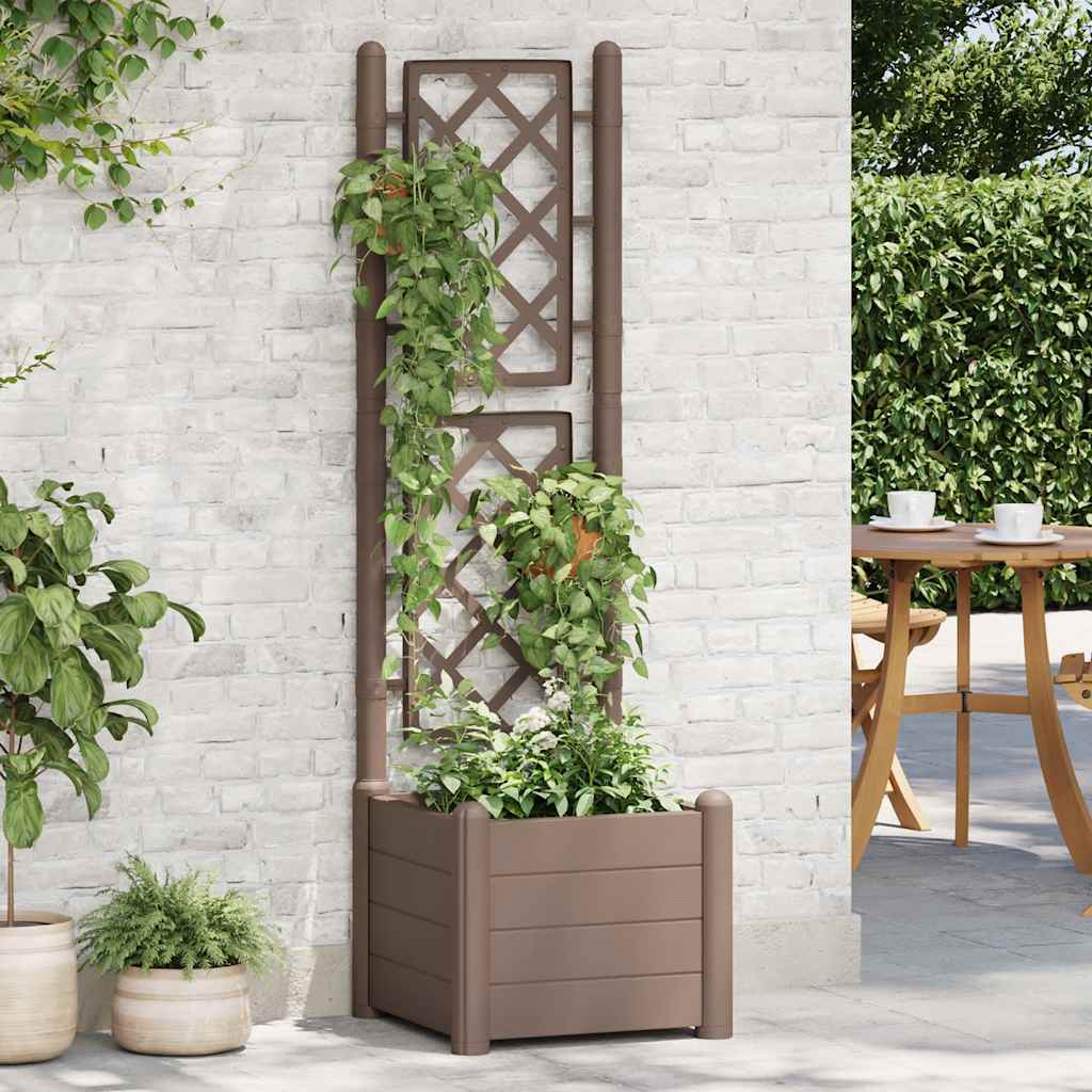 Garden Planter With Trellis Pp