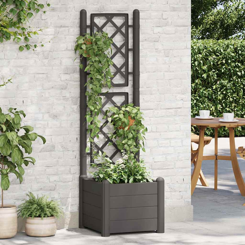 Garden Planter With Trellis Pp