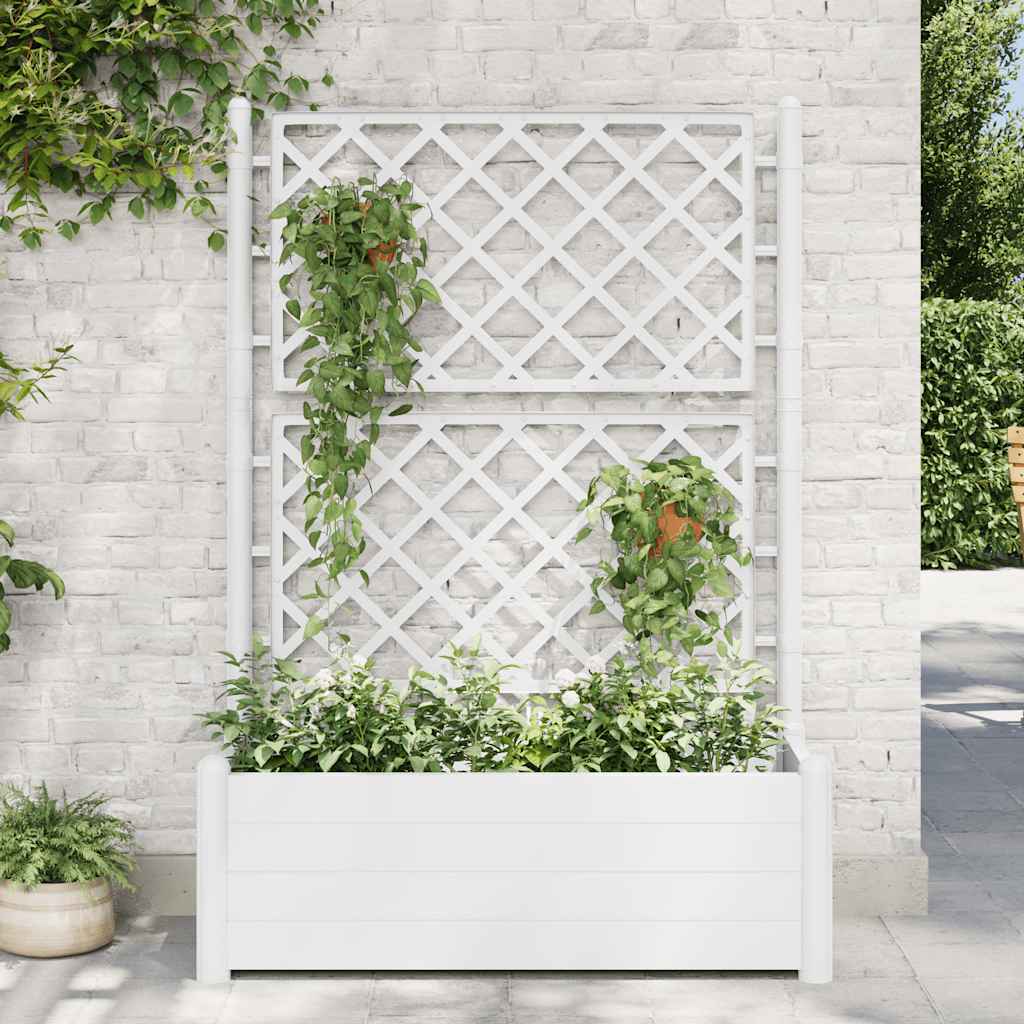 Garden Planter With Trellis Pp