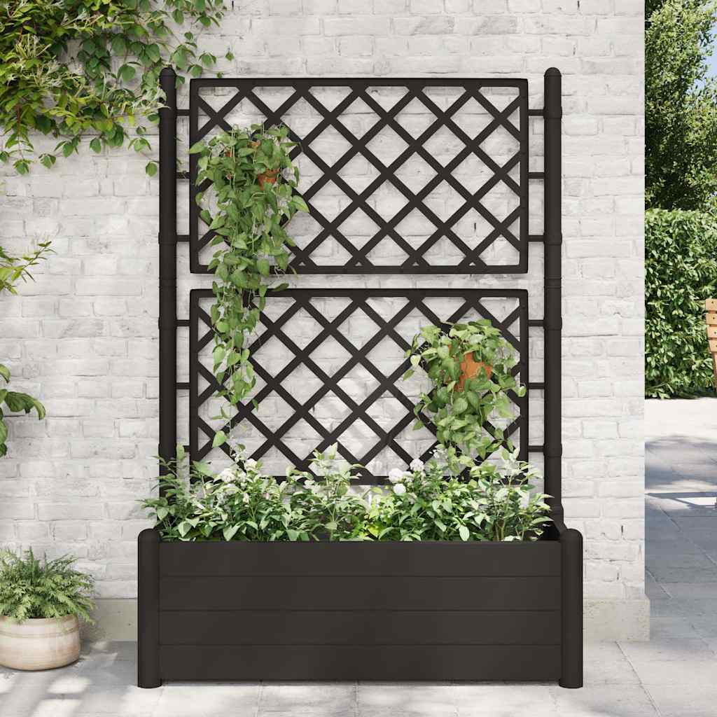 Garden Planter With Trellis Pp