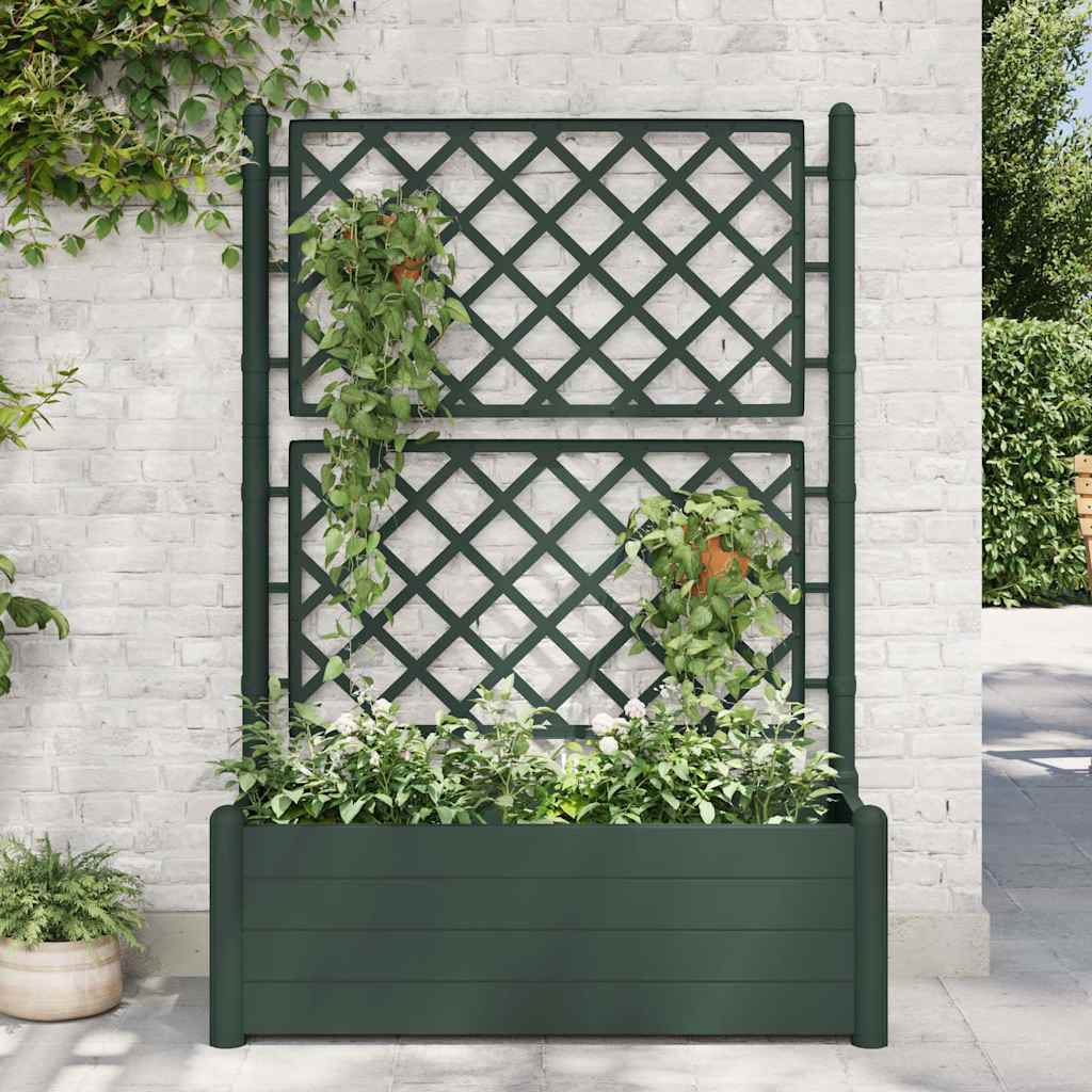 Garden Planter With Trellis Pp