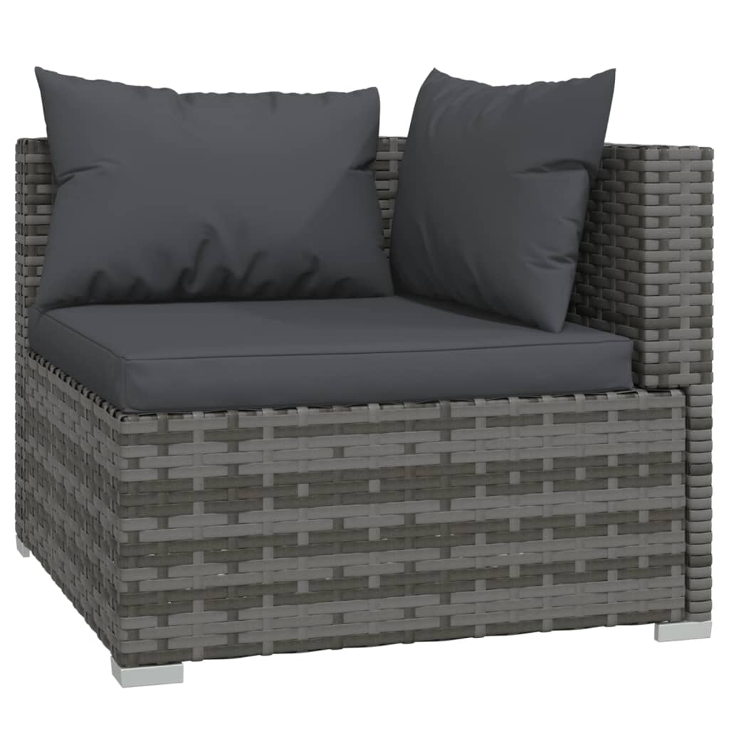 Outdoor Lounge | 3 Seater Sofa With Anthracite Cushions | Grey