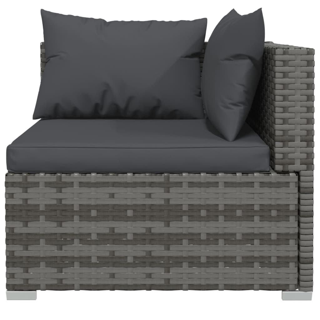 Outdoor Lounge | 3 Seater Sofa With Anthracite Cushions | Grey