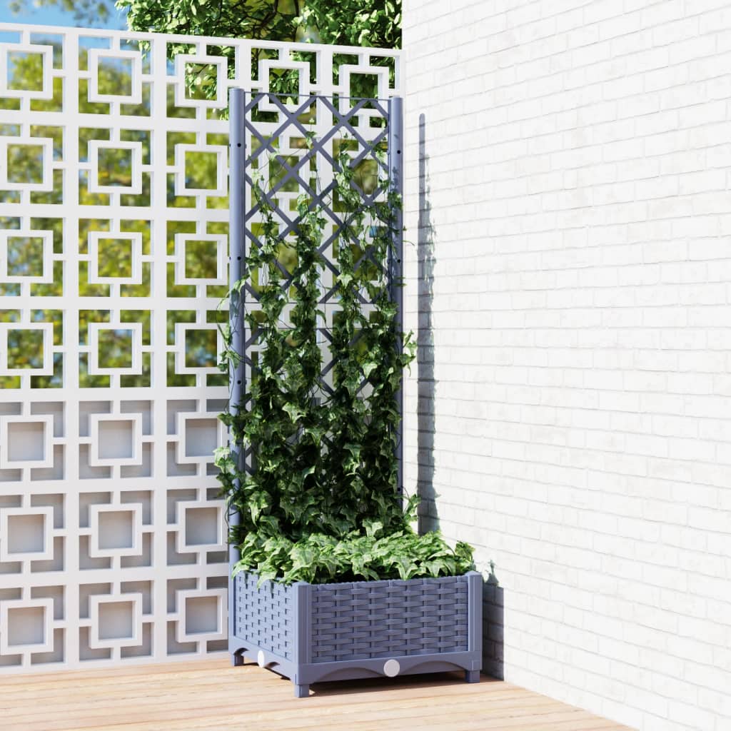 Garden Planter with Trellis | Outdoor Raised Planter Box | For Climbing Plants | Variety of Sizes and Colours