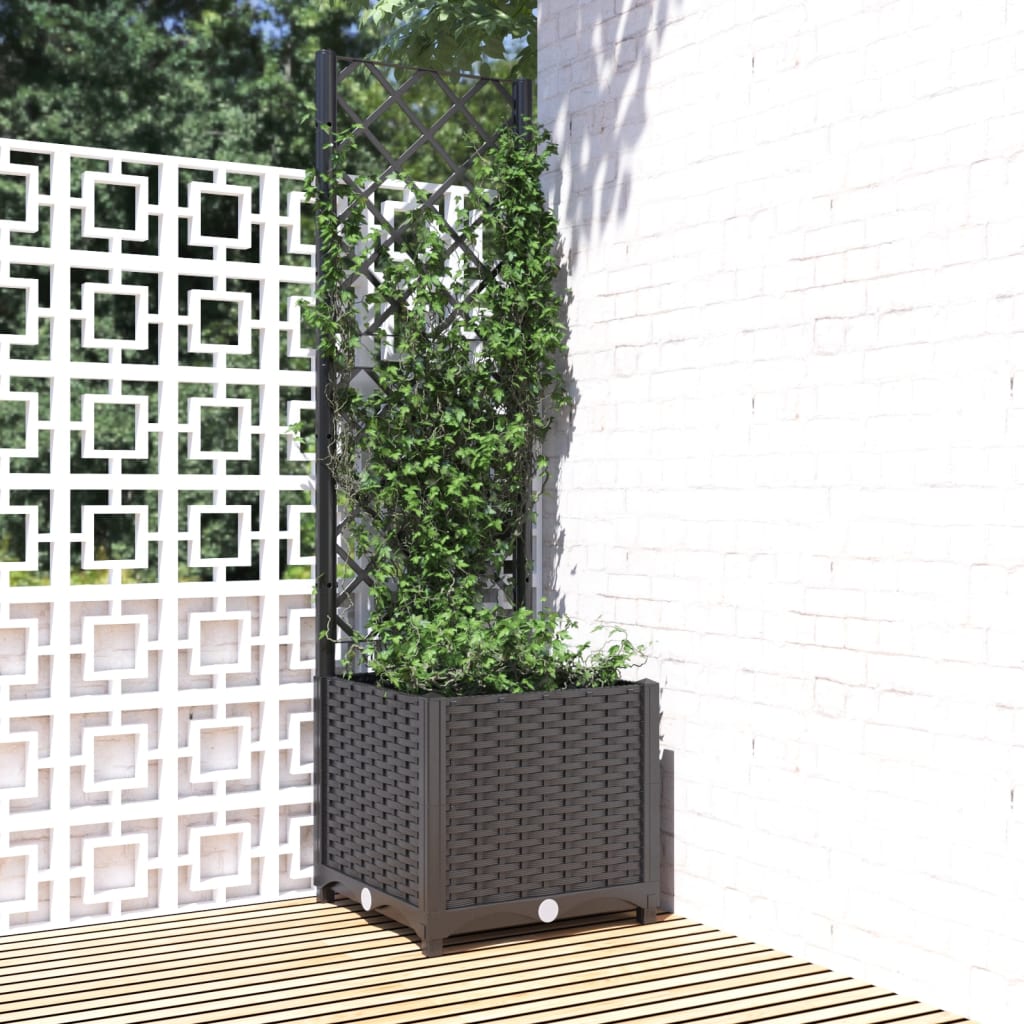 Garden Planter with Trellis | Outdoor Raised Planter Box | For Climbing Plants | Variety of Sizes and Colours