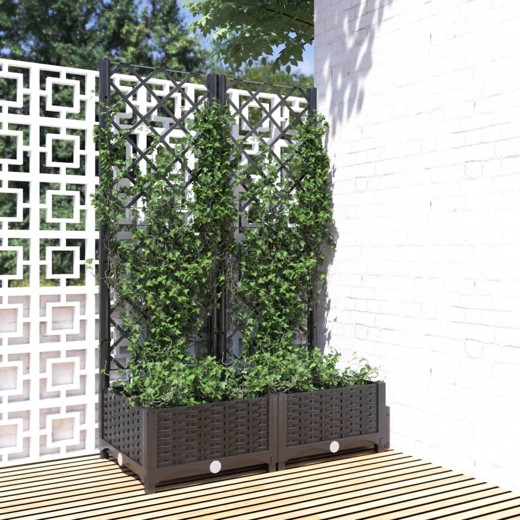 Garden Planter With Trellis Pp