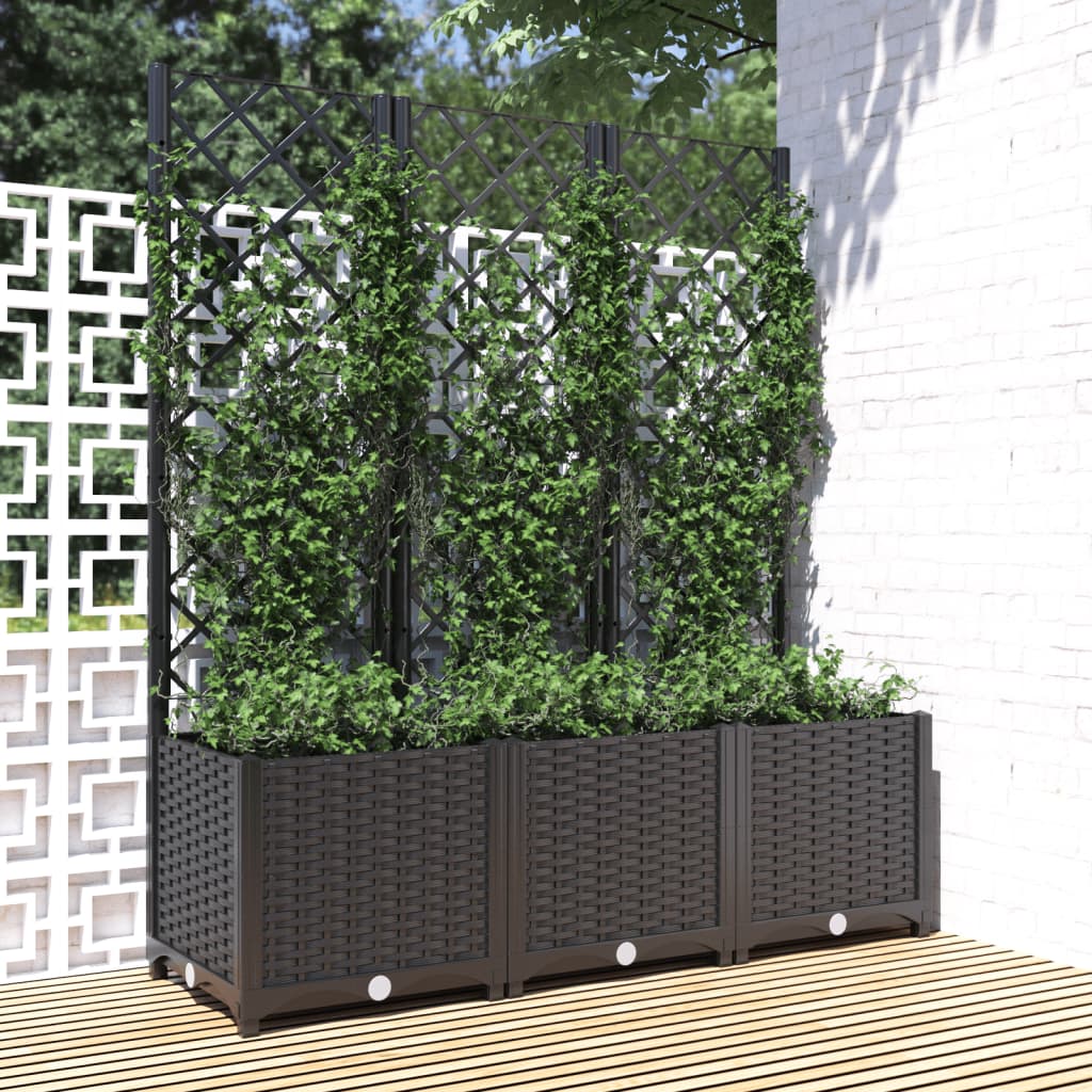 Garden Planter With Trellis Pp