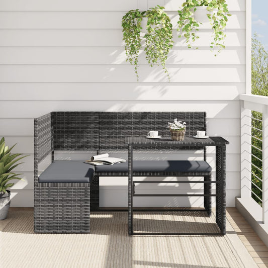 Small Dining Setting | Perfect for Small Spaces | Folding Table | Grey, Brown or Black